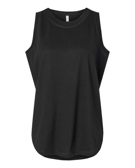 LAT Women's Relaxed Fine Jersey Tank. 3592 - Black