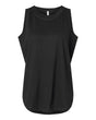 LAT Women's Relaxed Fine Jersey Tank. 3592 - Black