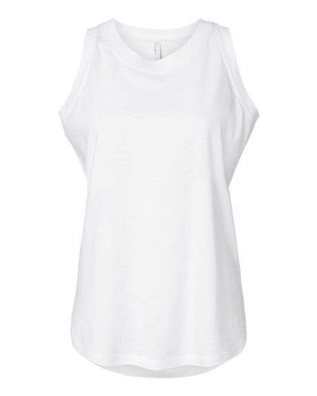 LAT Women's Relaxed Fine Jersey Tank. 3592 - White