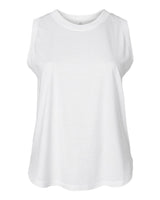 LAT Women's Curvy Relaxed Fine Jersey Tank. 3892 - White