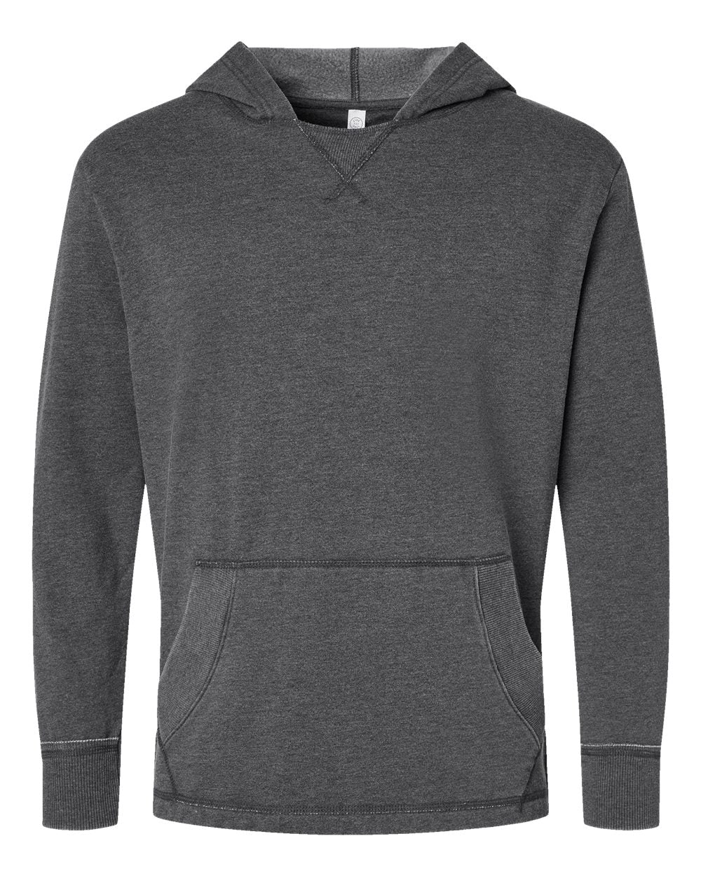 LAT Unisex Vintage Wash Hoodie Sweatshirt. 6936 - Washed Black