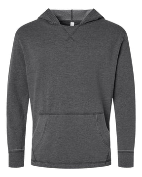 LAT Unisex Vintage Wash Hoodie Sweatshirt. 6936 - Washed Black