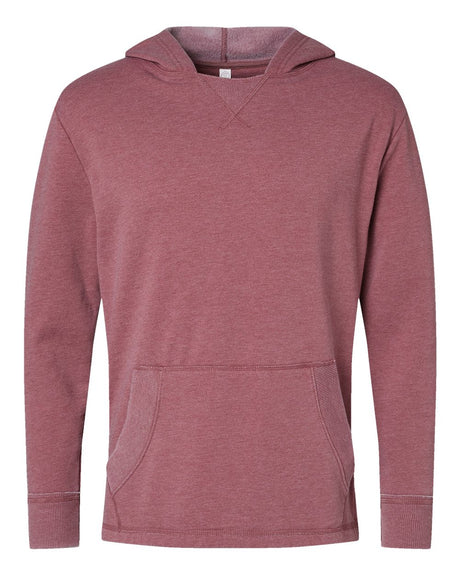 LAT Unisex Vintage Wash Hoodie Sweatshirt. 6936 - Washed Rouge