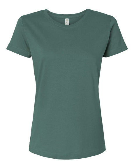 LAT Women's Fine Jersey Tee. 3516 - Basil