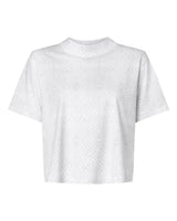 LAT Women's Boxy Tee. 3518 - White Reptile