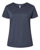 LAT Women's Curvy Collection Fine Jersey Tee. 3816 - Vintage Denim