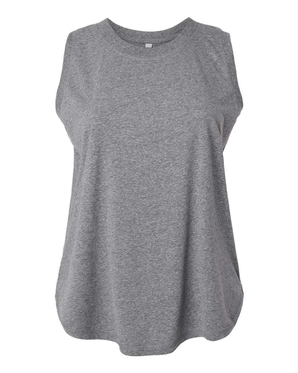 LAT Women's Curvy Relaxed Fine Jersey Tank. 3892 - Granite Heather