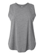 LAT Women's Curvy Relaxed Fine Jersey Tank. 3892 - Granite Heather