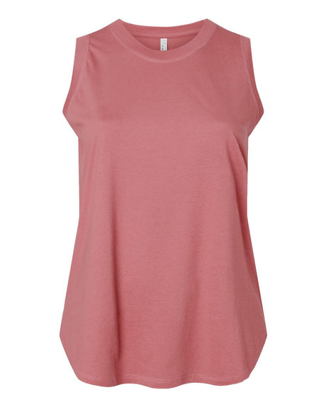 LAT Women's Curvy Relaxed Fine Jersey Tank. 3892 - Mauvelous