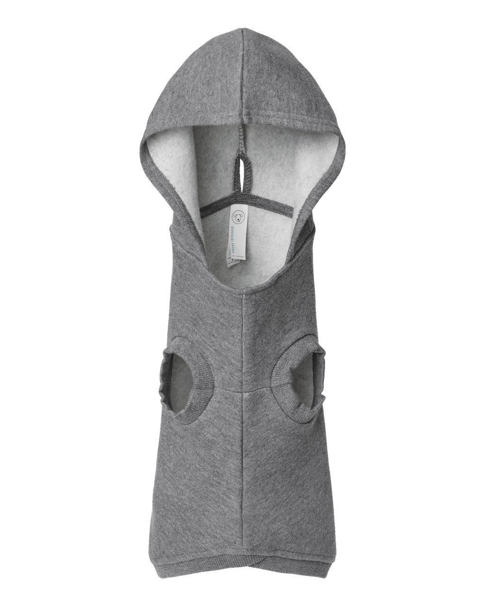 Doggie Skins Doggie 3-End Fleece Hooded Sweatshirt. 3926 - Granite Heather