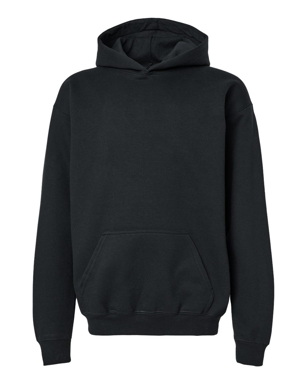 Gildan Youth Softstyle® Midweight Hooded Sweatshirt. SF500B - Black