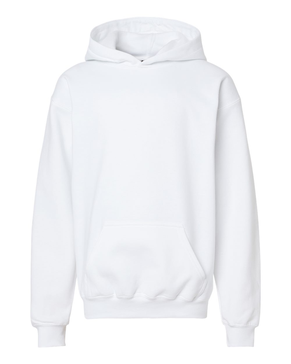 Gildan Youth Softstyle® Midweight Hooded Sweatshirt. SF500B - White