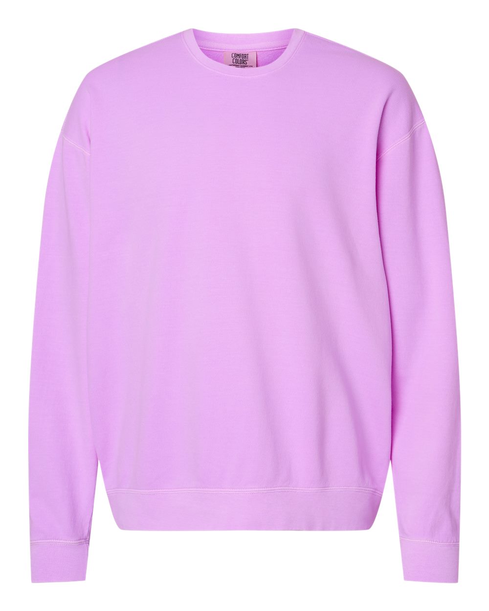 Comfort Colors Unisex Garment-Dyed Lightweight Crewneck Sweatshirt. 1466 - Neon Violet