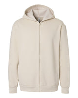 American Apparel Unisex ReFlex Fleece Full-Zip Hoodie Sweatshirt. RF497 - Bone