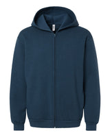 American Apparel Unisex ReFlex Fleece Full-Zip Hoodie Sweatshirt. RF497 - Sea Blue
