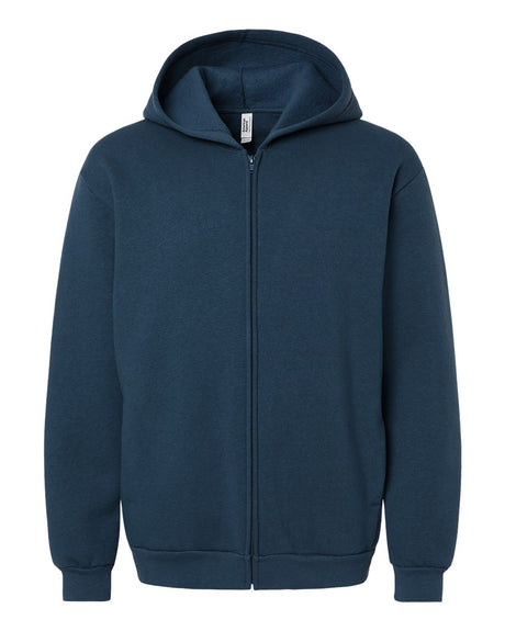 American Apparel Unisex ReFlex Fleece Full-Zip Hoodie Sweatshirt. RF497 - Sea Blue