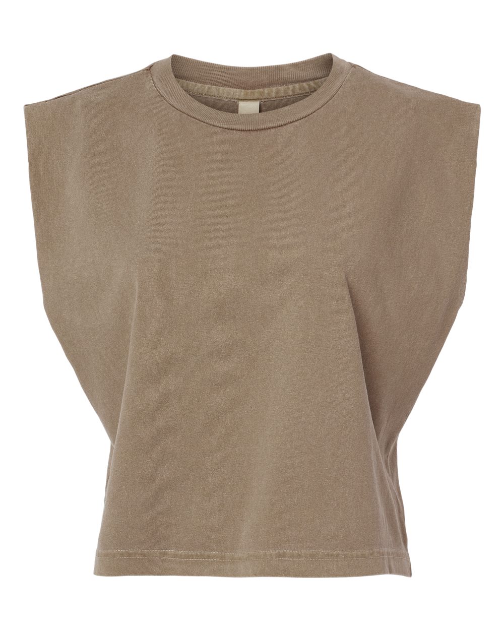 American Apparel Women's Heavyweight Cotton Garment-Dyed Muscle Tee. 307GD - Faded Brown