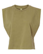 American Apparel Women's Heavyweight Cotton Garment-Dyed Muscle Tee. 307GD - Faded Army