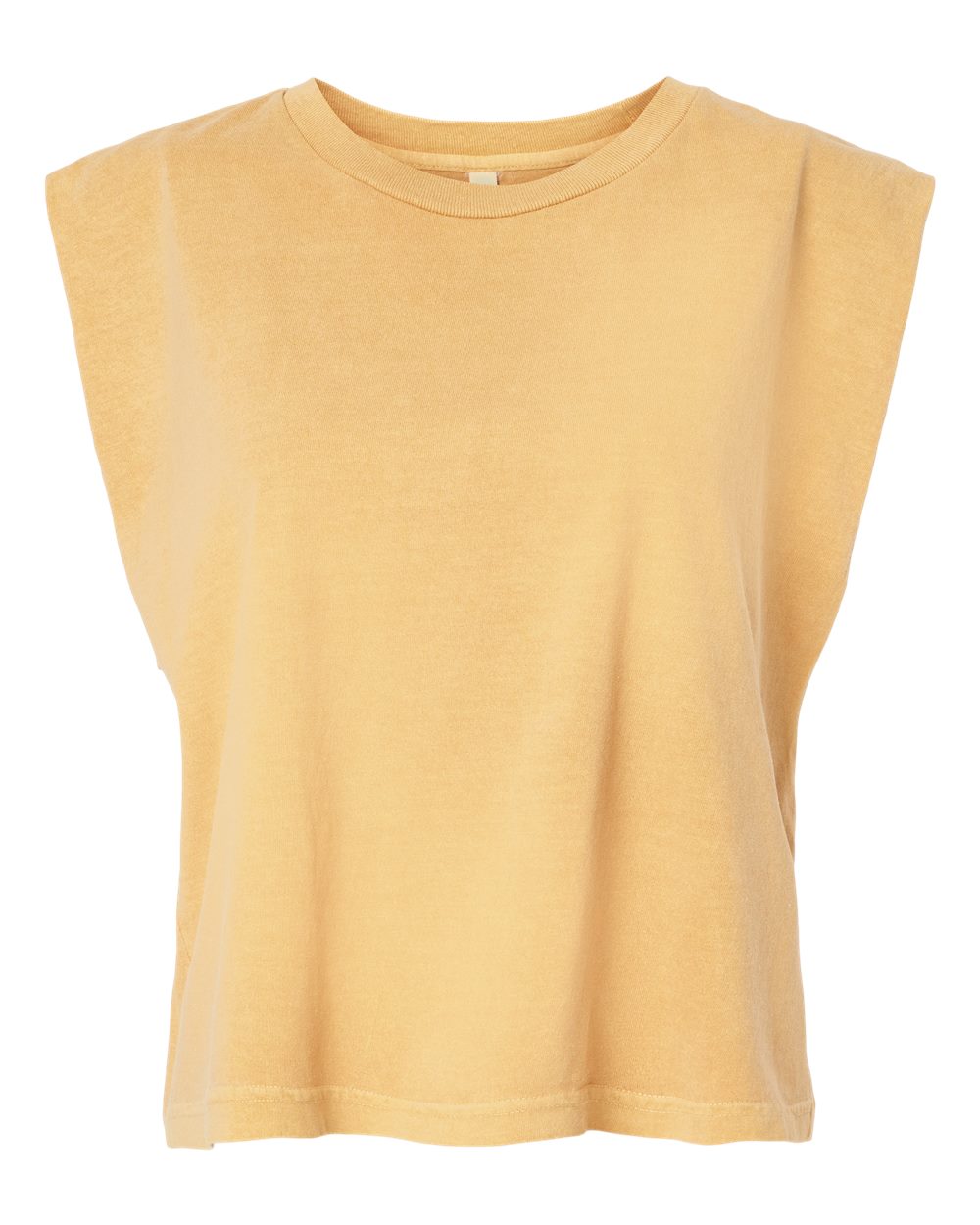 American Apparel Women's Heavyweight Cotton Garment-Dyed Muscle Tee. 307GD - Faded Mustard