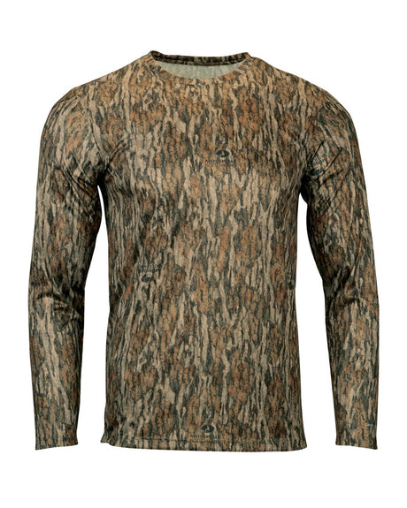 Paragon Men's Oxford Performance Camo Print Long Sleeve T-Shirt. 237 - Bottomland