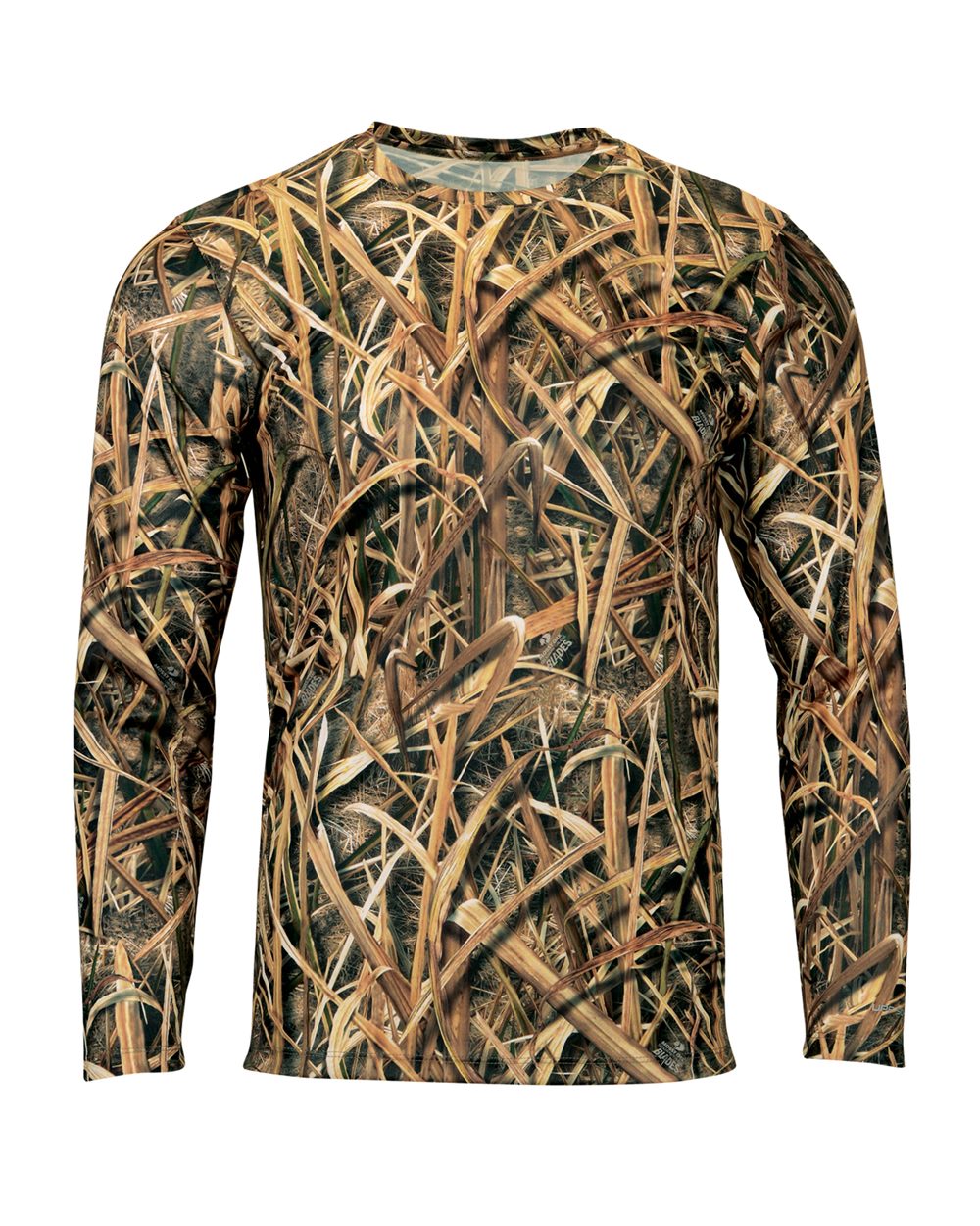 Paragon Men's Oxford Performance Camo Print Long Sleeve T-Shirt. 237 - Shadow Grass