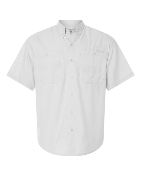 Paragon Men's Hatteras Performance Short Sleeve Fishing Shirt. 700 - Aluminum
