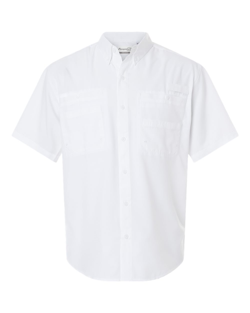 Paragon Men's Hatteras Performance Short Sleeve Fishing Shirt. 700 - White