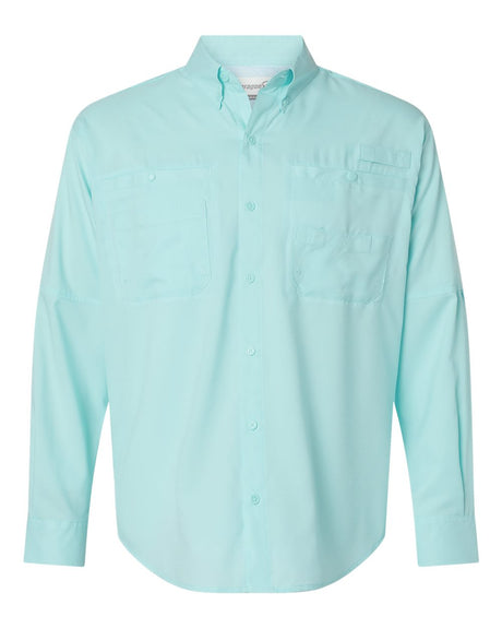 Paragon Men's Kitty Hawk Performance Fishing Shirt. 702 - Aqua Blue