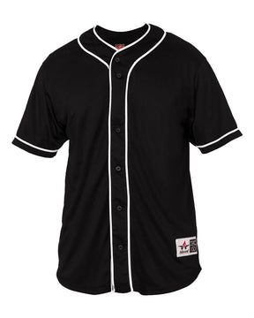 Alleson Athletic Unisex Diamond Jersey. 52MBBJ - Black/ White