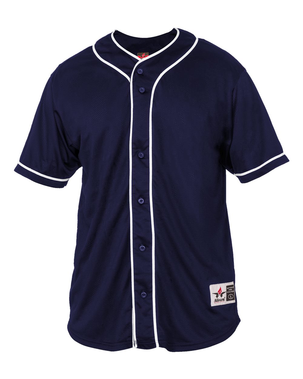 Alleson Athletic Unisex Diamond Jersey. 52MBBJ - Navy/ White