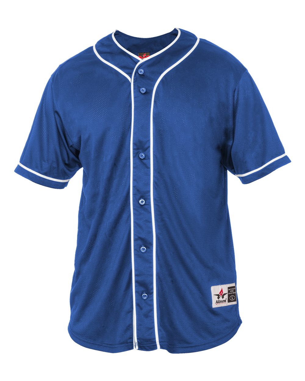 Alleson Athletic Unisex Diamond Jersey. 52MBBJ - Royal/ White
