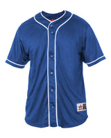 Alleson Athletic Unisex Diamond Jersey. 52MBBJ - Royal/ White