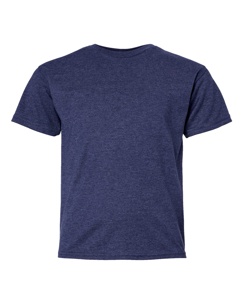 Hanes Youth Perfect-T T-Shirt. 498Y - Heather Navy