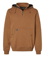 DRI DUCK Men's Mission Quarter-Zip Hooded Pullover. 7349 - Saddle