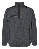 DRI DUCK Men's Ranger Melange Fleece Pullover. 7353 - Charcoal