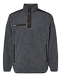 DRI DUCK Men's Ranger Melange Fleece Pullover. 7353 - Charcoal