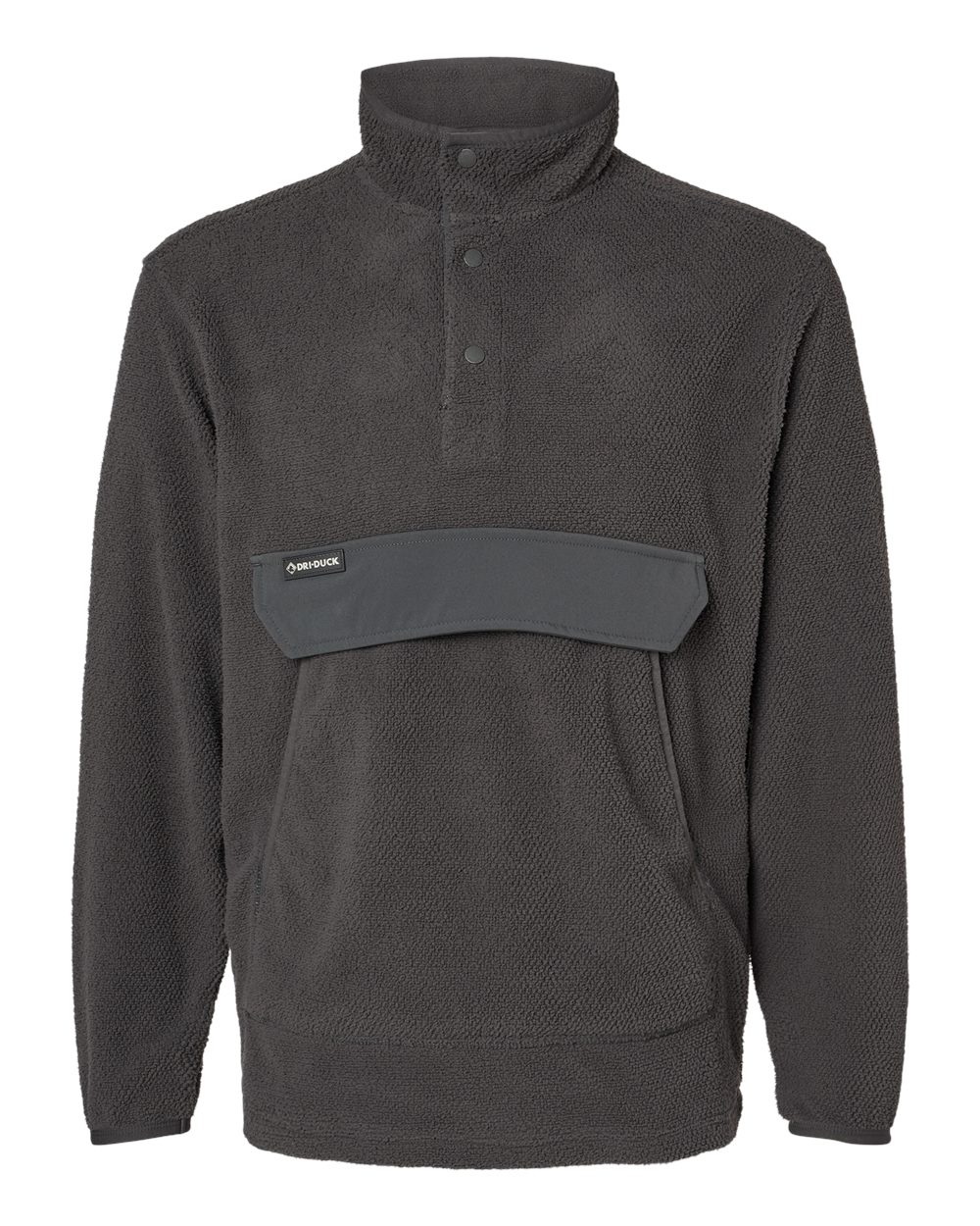 DRI DUCK Men's Timber Mountain Fleece Pullover. 7356 - Charcoal