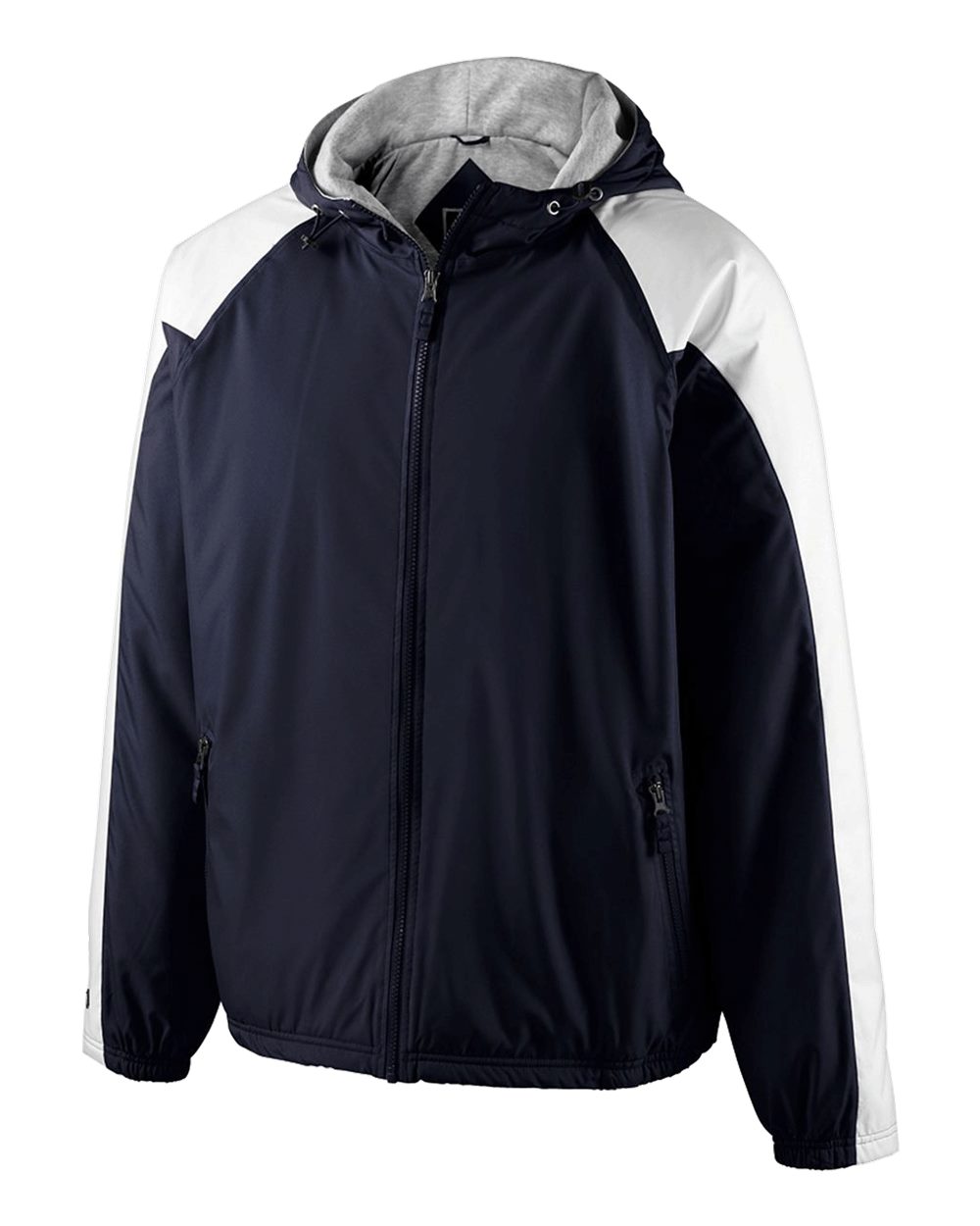 Holloway Youth Homefield Hooded Jacket. 229211 - Navy/ White