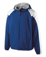 Holloway Youth Homefield Hooded Jacket. 229211 - Royal/ White