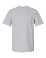 American Apparel Unisex Pique Mock Neck Tee. 1PQ - Heather Grey
