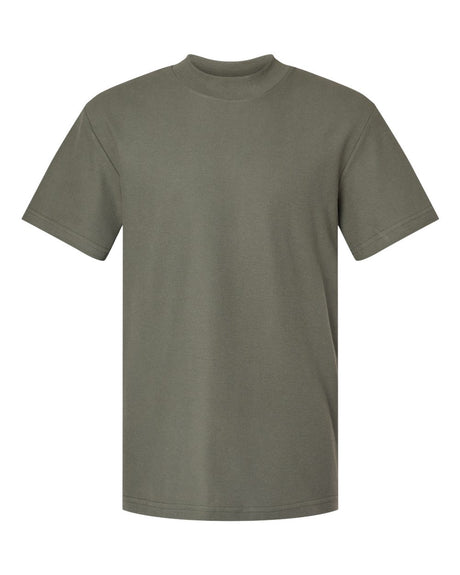 American Apparel Unisex Pique Mock Neck Tee. 1PQ - Lieutenant