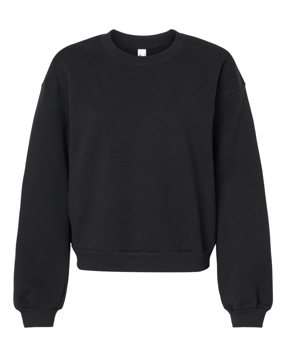 American Apparel Women's ReFlex Fleece Crewneck Sweatshirt. RF494 - Black