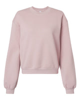 American Apparel Women's ReFlex Fleece Crewneck Sweatshirt. RF494 - Blush