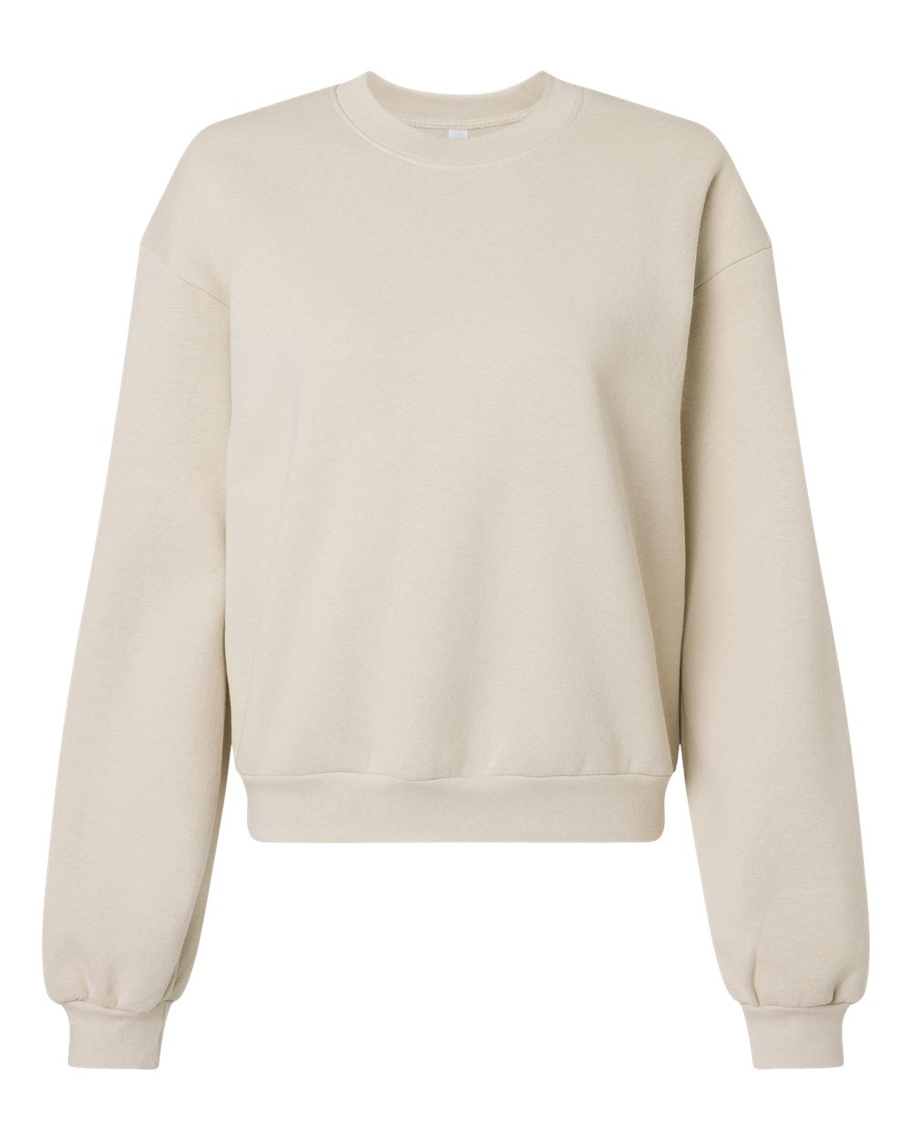 American Apparel Women's ReFlex Fleece Crewneck Sweatshirt. RF494 - Bone