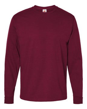Hanes Unisex Essential-T Long Sleeve T-Shirt. 5286 - Athletic Cardinal