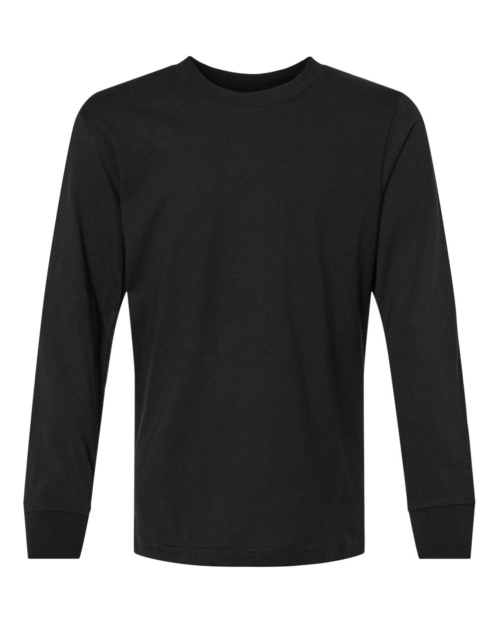 Next Level Youth Cotton Long Sleeve Tee. 3311 - Black