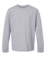 Next Level Youth Cotton Long Sleeve Tee. 3311 - Heather Grey