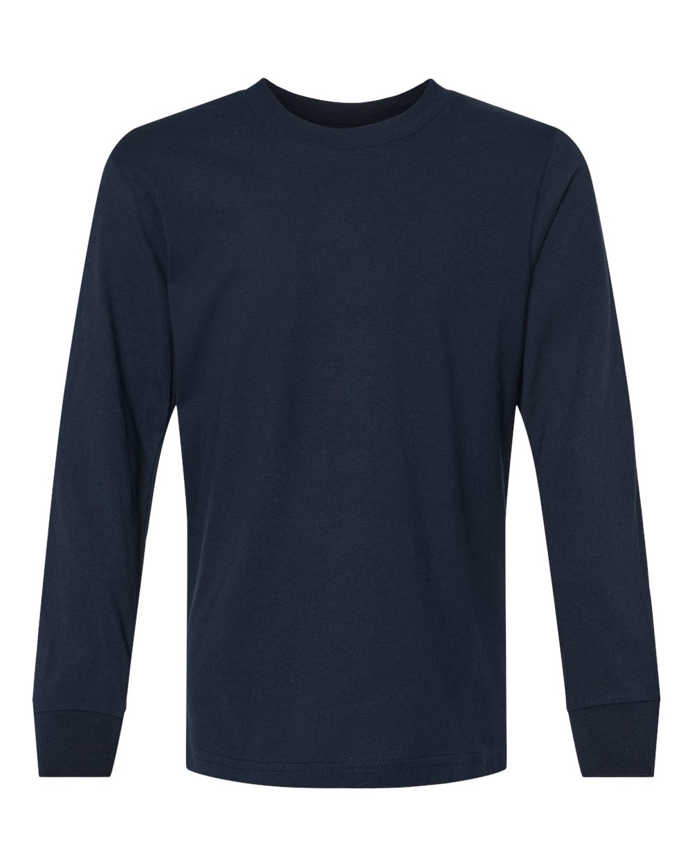 Next Level Youth Cotton Long Sleeve Tee. 3311 - Midnight Navy