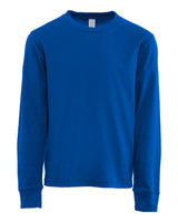 Next Level Youth Cotton Long Sleeve Tee. 3311 - Royal