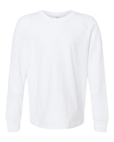 Next Level Youth Cotton Long Sleeve Tee. 3311 - White